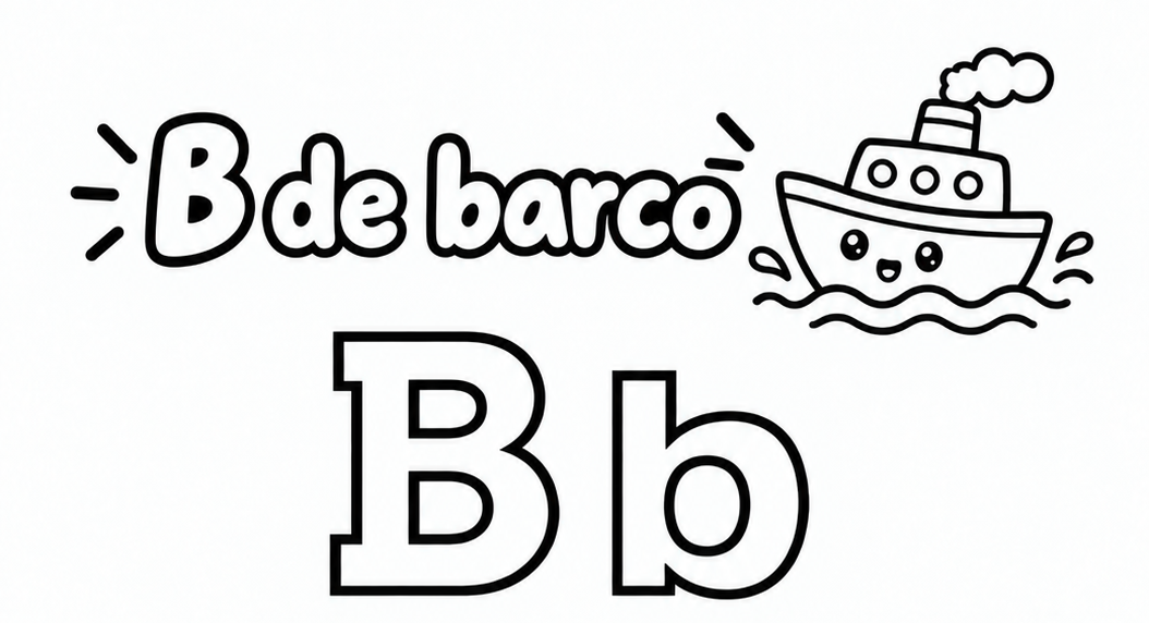Letra B para imprimir gratis
