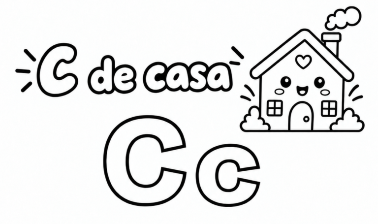 Letra C para imprimir gratis