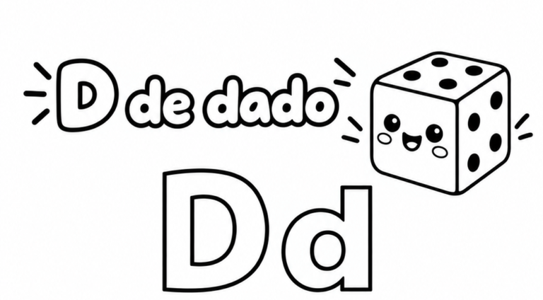 Letra D para imprimir gratis