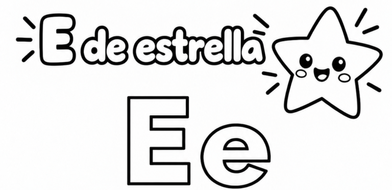 Letra E para imprimir gratis