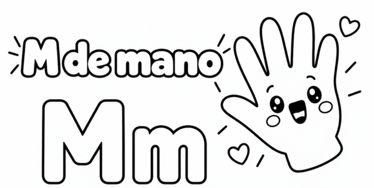Letra M para imprimir gratis