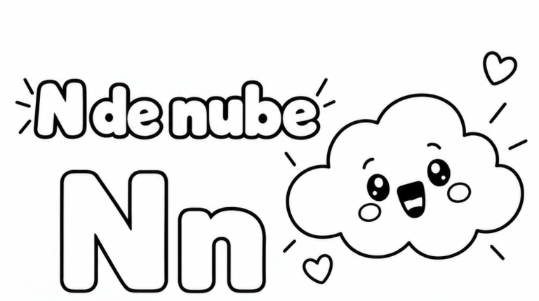 Letra N para imprimir gratis