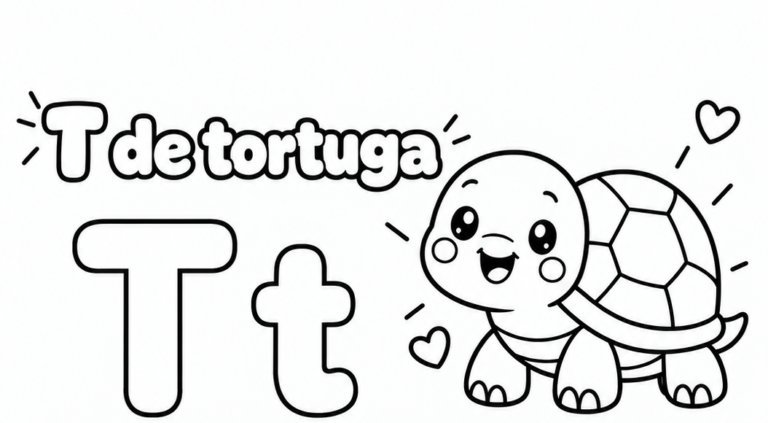 Letra T para imprimir gratis