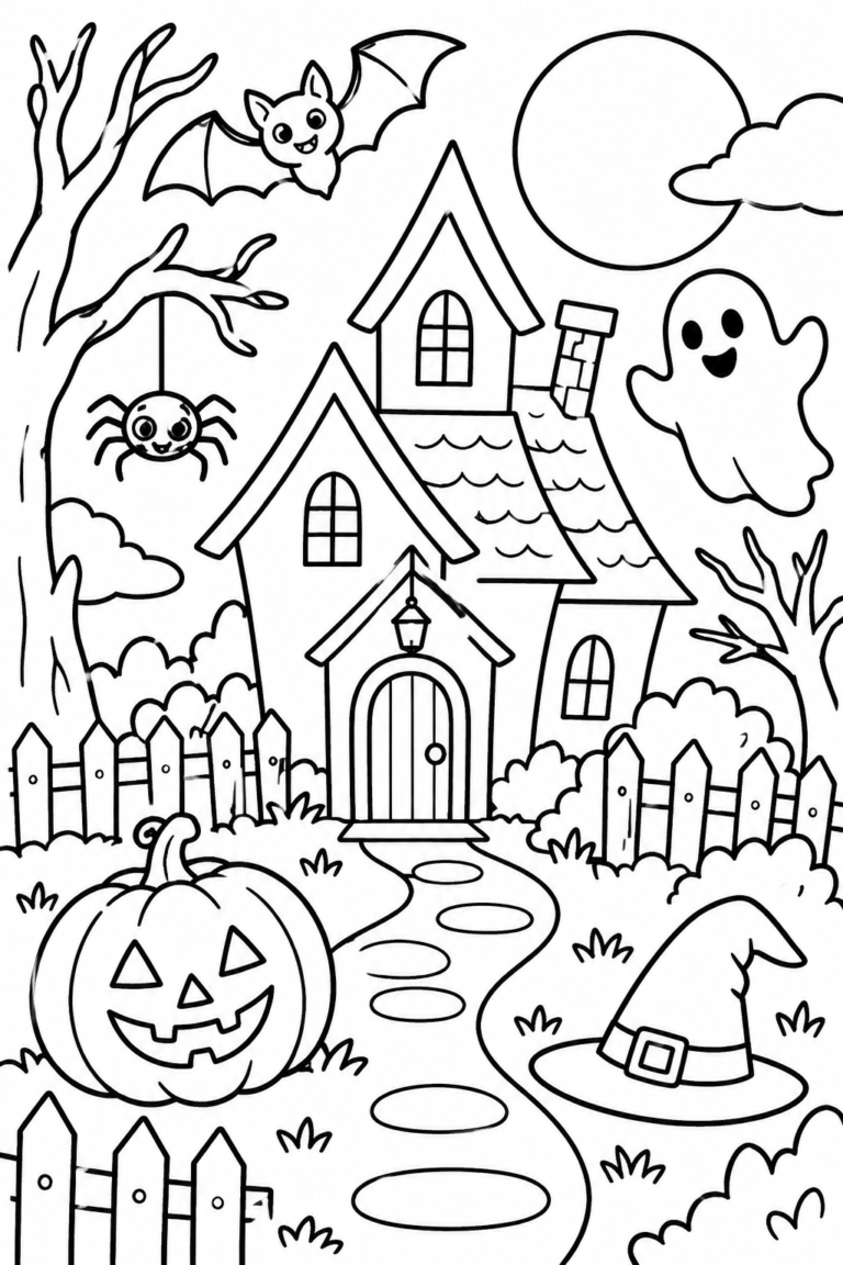 Halloween: pinta y busca para imprimir